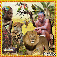 la jungle - GIF animado grátis