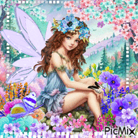The flower fairy-contest animált GIF