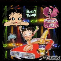 Betty Boop vedette d'un soir - GIF animate gratis