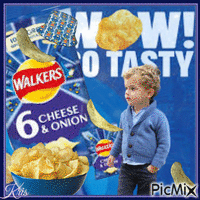 Walkers Cheese & Onion Crisps - GIF เคลื่อนไหวฟรี