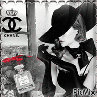 Coco Chanel анимированный гифка