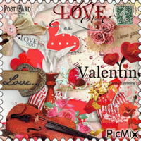 Carte pour la Saint Valentin - Ingyenes animált GIF
