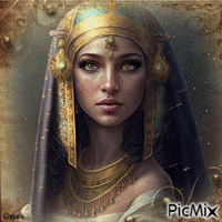 Egyptian pharaonic woman - Gratis geanimeerde GIF