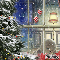 vánoční čas animēts GIF