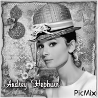 Audrey Hepburn Art - GIF animé gratuit