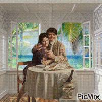 COUPLE ROMANTIQUE - Free animated GIF