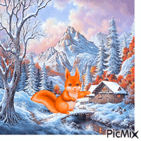 winter fairy tale Animated GIF