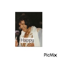 Elvis Happy - Darmowy animowany GIF