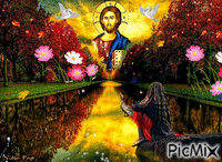 The blessing of Christ GIF animata