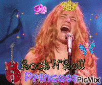 Morgan Hallet as a Rock n Roll Princess - GIF animado grátis