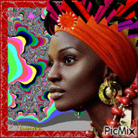 Donna africana GIF animé
