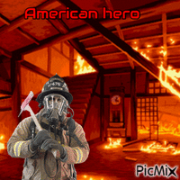 American hero анимиран GIF