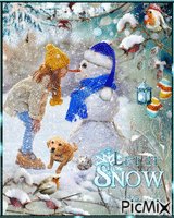 Let it snow animeret GIF