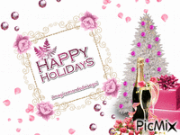 happy holidays - Gratis animeret GIF