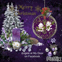 Purple Christmas Gif Animado