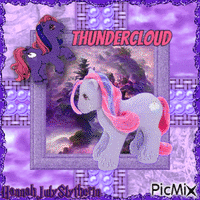 G1 MLP: Thundercloud κινούμενο GIF
