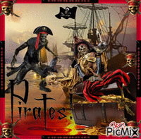 Skeleton pirate ship
