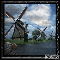 Windmill - GIF animé gratuit