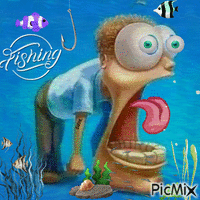 FISHING animovaný GIF