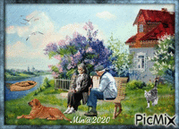 Min@    old couple.-2020.09.23 动画 GIF