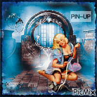 Pin-up-Girl - GIF animé gratuit