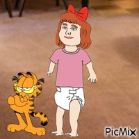 Garfield and Elizabeth - PNG gratuit