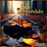 Hello September Animated GIF