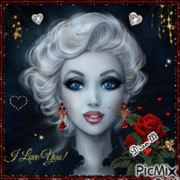 Marilyn Monroe. - Zdarma animovaný GIF