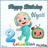 Happy Birthday Wyatt (our great Nephew) анимиран GIF