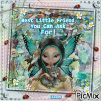 best lil friend u can ask for - Безплатен анимиран GIF