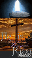 HE IS RISEN animeret GIF