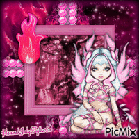 {Pink Fairy of Flame} - Nemokamas animacinis gif