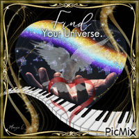 Find your Universe. animerad GIF