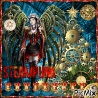 Steampunk Christmas - Free animated GIF