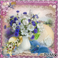 bouquet de fleurs - GIF animé gratuit