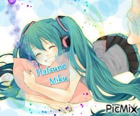 Hatsune Miku - GIF animado gratis