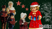 CHILDREN AT CHRISTMAS - Animovaný GIF zadarmo