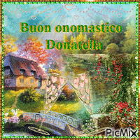 Buon onomastico Donatella κινούμενο GIF