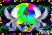~peace~ - Darmowy animowany GIF