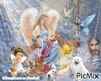 Winter Angel - Ingyenes animált GIF