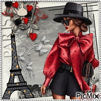 Walk In Paris анимированный гифка