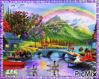 Rainbow Day animált GIF