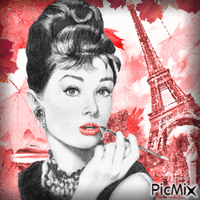 Audrey Hepburn animasyonlu GIF