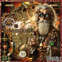 Homme steampunk - Free animated GIF