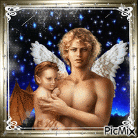 Engel mit Teufelchen GIF animé