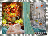 bouquet d'automne 动画 GIF