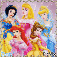 Princesses Disney - Gratis animerad GIF