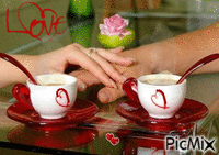 cafe amor animuotas GIF