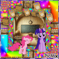 ((♠My Little Ponies at School♠)) GIF animé