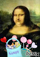Mona Lisa animuotas GIF